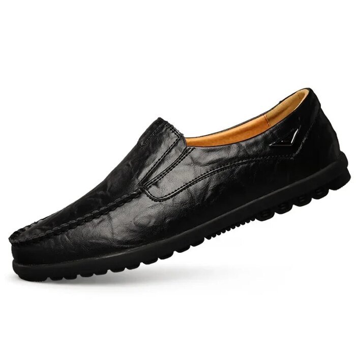 New Genuine Leather Men Casual Shoes Luxury Brand Mens Loafers Moccasins Breathable Slip on Black Driving Shoes Big Size 47 - Image 5