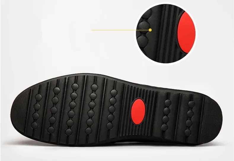 New Genuine Leather Men Casual Shoes Luxury Brand Mens Loafers Moccasins Breathable Slip on Black Driving Shoes Big Size 47