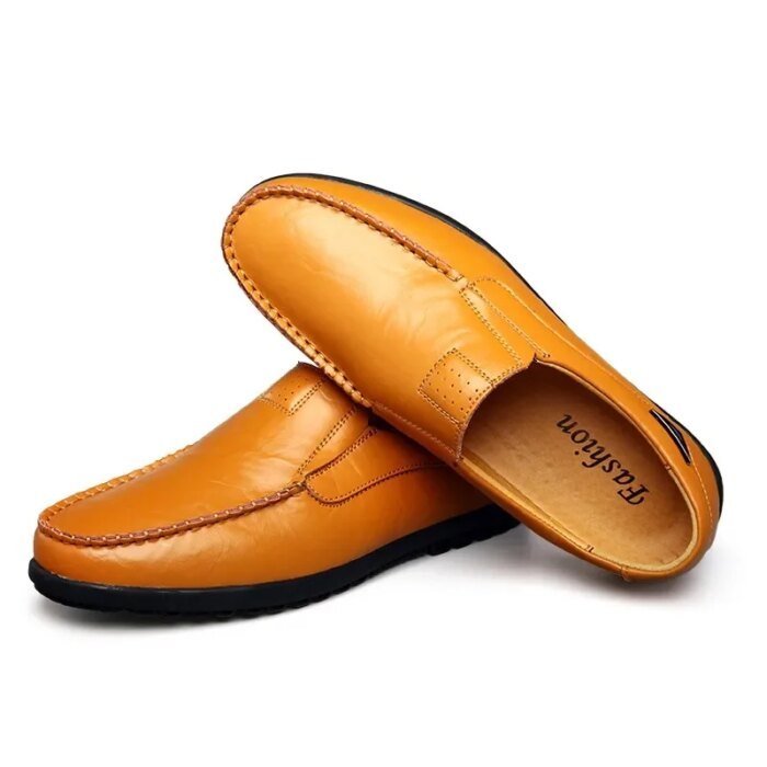 New Genuine Leather Men Casual Shoes Luxury Brand Mens Loafers Moccasins Breathable Slip on Black Driving Shoes Big Size 47 - Image 6