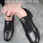 Men's Inner height increasing Soft Bottom Genuine Leather Shoes Waterproof casual shoes Breathable Odor-Destroying Leather Shoes - Image 2