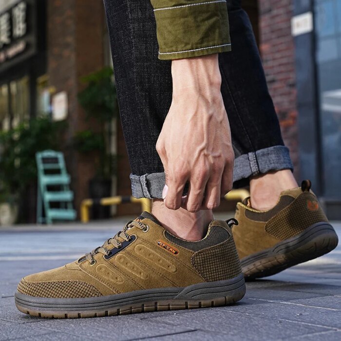 New Arrival Classics Style Men Hiking Shoes Lace Up Men Sport Shoes Wear-resistant Outdoor Jogging Trekking Sneakers Camping - Image 3