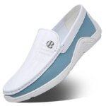 Men Cow Leather Casual Shoes Breathable White Sneakers Fashion Driving Walking Tennis Shoes for Male Flats Luxury Designer Shoes - Image 5