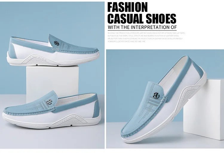 Men Cow Leather Casual Shoes Breathable White Sneakers Fashion Driving Walking Tennis Shoes for Male Flats Luxury Designer Shoes Men Cow Leather Casual Shoes Breathable White Sneakers Fashion Driving Walking Tennis Shoes for Male Flats Luxury Designer Shoes