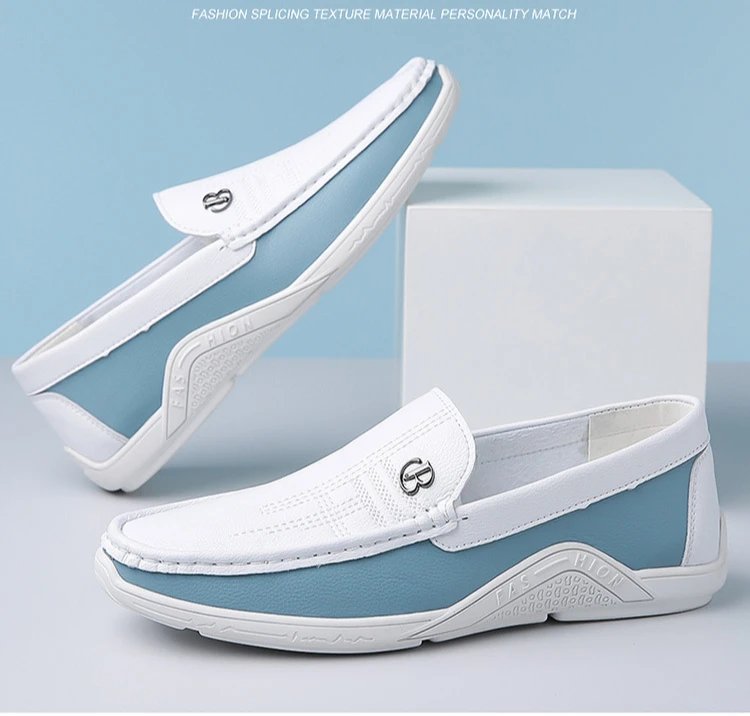Men Cow Leather Casual Shoes Breathable White Sneakers Fashion Driving Walking Tennis Shoes for Male Flats Luxury Designer Shoes Men Cow Leather Casual Shoes Breathable White Sneakers Fashion Driving Walking Tennis Shoes for Male Flats Luxury Designer Shoes