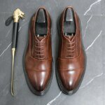 Men Genuine Leather Shoes Fashion Men Comfortable Daily Business Casual Formal Lace-up Men Dress Footwear Shoes Chaussure Homme - Image 2