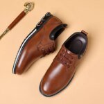 Luxury Men Business Shoes Brand Brown Leather Shoes for Men Comfor Fashion Office Dress Shoes High Quality Plus Size Men Loafers - Image 2