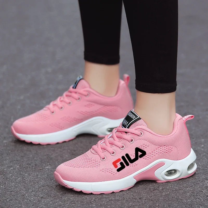 Women's Shoes Summer Sneakers Mesh Breathable Sneaker Versatile Woman Anti Slip Lace Up Training Shoes for Ladies Running Shoes