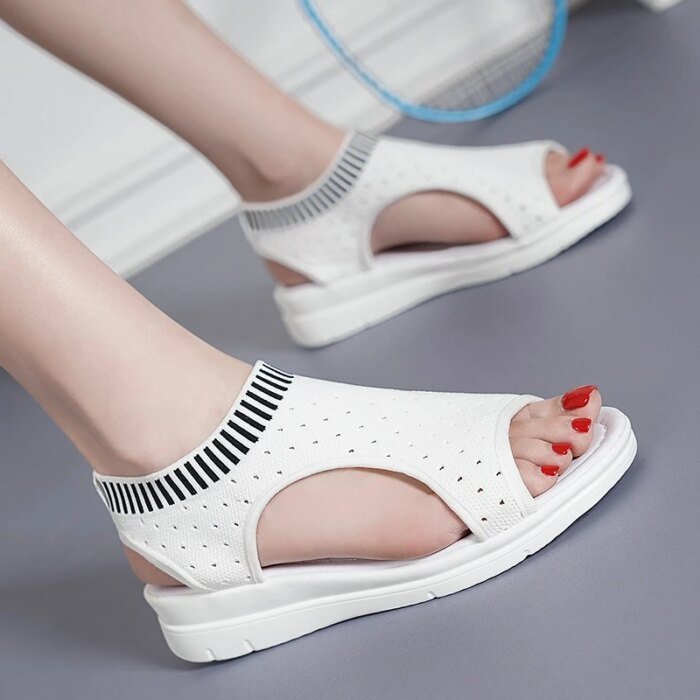 Women Sandals  Breathable Comfort Shopping Ladies Walking Shoes Wedge Heels Summer Platform Sandal Shoes Mujer Plus size 42 - Image 6
