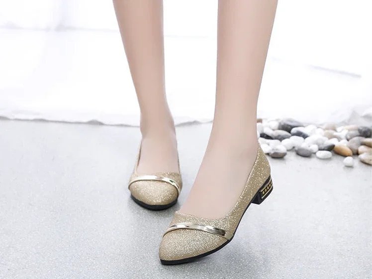 Pointed Toe Low Heel Elegant Shoes for Women Woman Pumps Y2k Fashion Popular Dress Stylish Footwear Genuine Mark Casual Non Slip