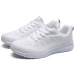 2024 New Breathable Women's Sneakers Fashion Comfortable Outdoor Sneakers Women Mesh Fabric Lace Up Ladies Shoes Female Footwear - Image 5