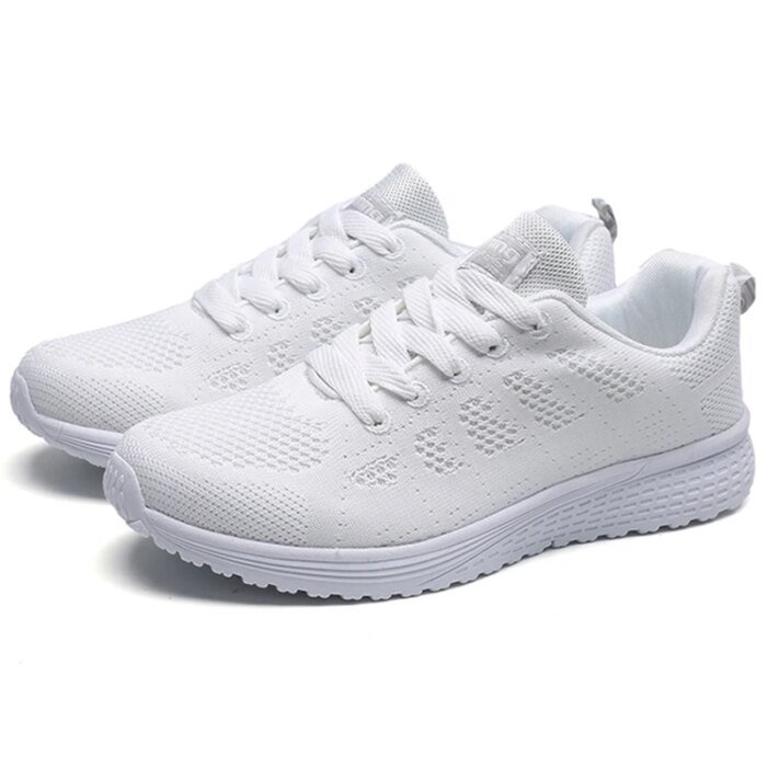2024 New Breathable Women's Sneakers Fashion Comfortable Outdoor Sneakers Women Mesh Fabric Lace Up Ladies Shoes Female Footwear - Image 5