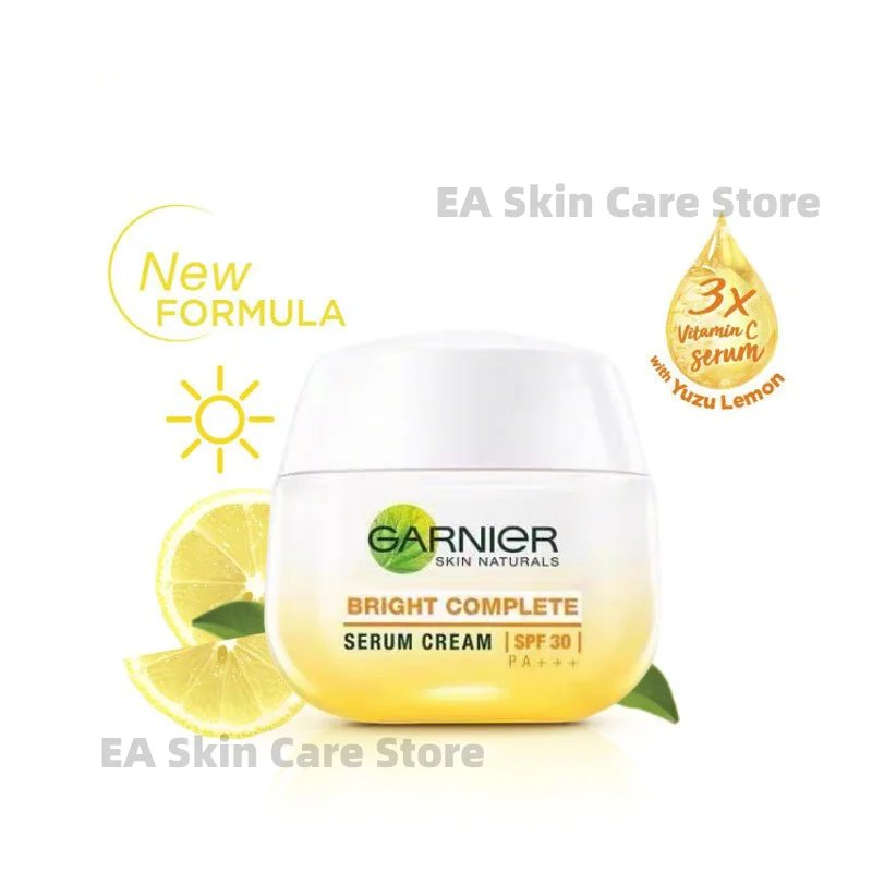 4Sets Garnier Anti-Acne Soothing Booster Serum Vitamin C Essence Bright Complete Serum Cream Sleeping Mask Sakura Makeup Remover
