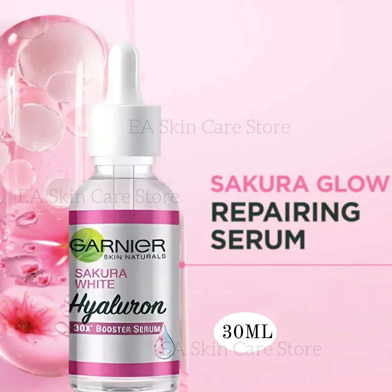 4Sets Garnier Anti-Acne Soothing Booster Serum Vitamin C Essence Bright Complete Serum Cream Sleeping Mask Sakura Makeup Remover