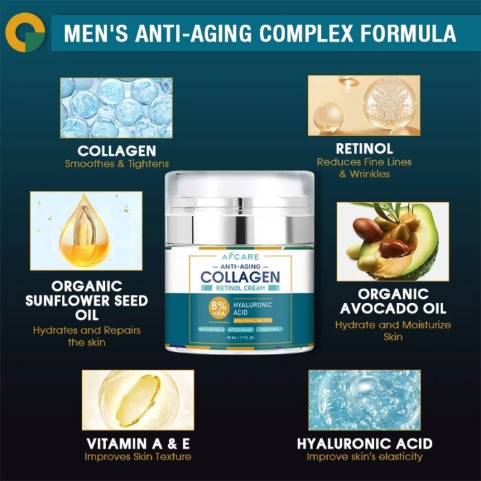 8% HA Collagen Wrinkle Remover Face Cream Anti-aging Fade Fine Lines Firming Lifting Moisturizing Tighten Beauty Skin Care - Image 2