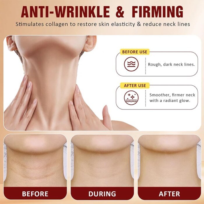 Firming Neck Cream For Wrinkles Skin Body Care Hexapeptide Lightens Neck Fine Lines Anti-aging Tightens Neck Whitening Lotions - Image 6