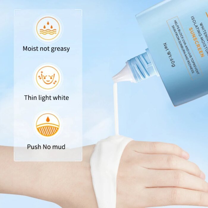 O'cheal Sunscreen Cream Whitening SPF50+ Protector Facial Body Gel Cream Moisturizer Brightening Sun Block Waterproof Cream - Image 5
