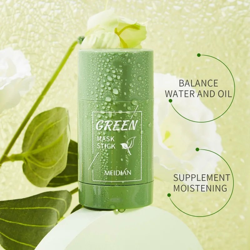 Original Facial Remove Blackhead Green Tea Solid Mask Treat Acne Blemish Black Dots Clean Stick Cream Shrink Pores Skin Care 