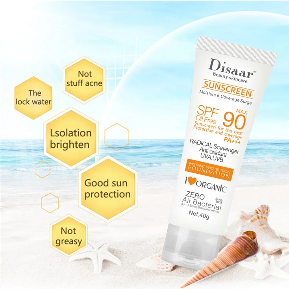 Whitening Sunscreen SPF90+ UV Protection Sun Screen Lsolation Moisturizing Brightening Face Body Arms Thighs Sunblock Skin Care
