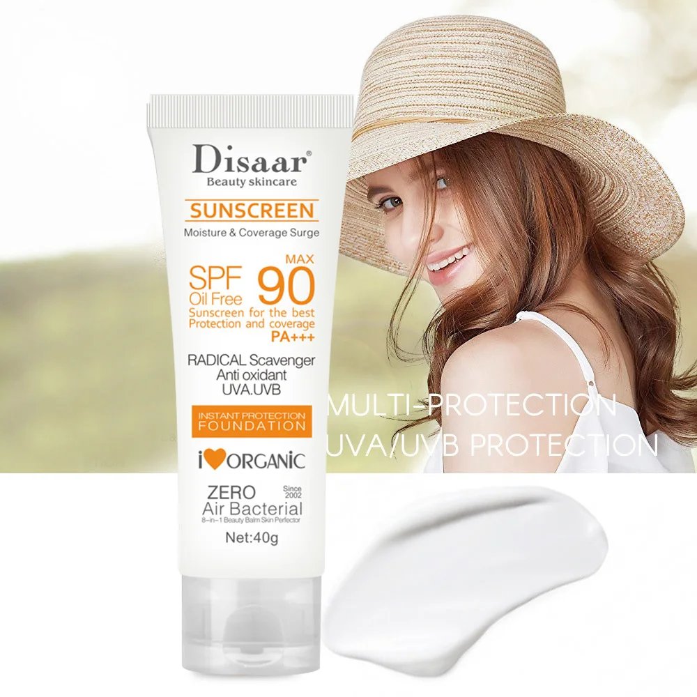 Whitening Sunscreen SPF90+ UV Protection Sun Screen Lsolation Moisturizing Brightening Face Body Arms Thighs Sunblock Skin Care