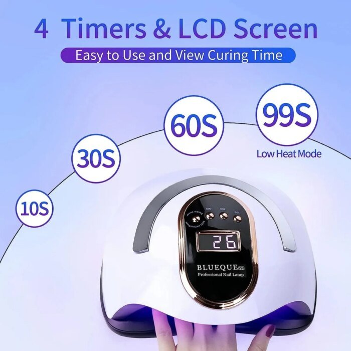 450W Lamp Nail LED UV Tool Professional Polish Dryer Gel Acrylic Curing Lights - Image 2
