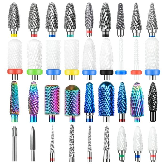 67 Styles Carbide Nail Drill Bits Rotate Electric Ceramic Milling Cutter For Manicure Gel Polish Remover Nail Files Pedicure - Image 1