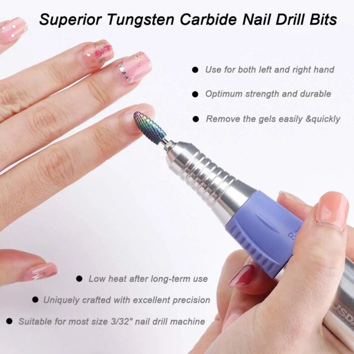 67 Styles Carbide Nail Drill Bits Rotate Electric Ceramic Milling Cutter For Manicure Gel Polish Remover Nail Files Pedicure - Image 2