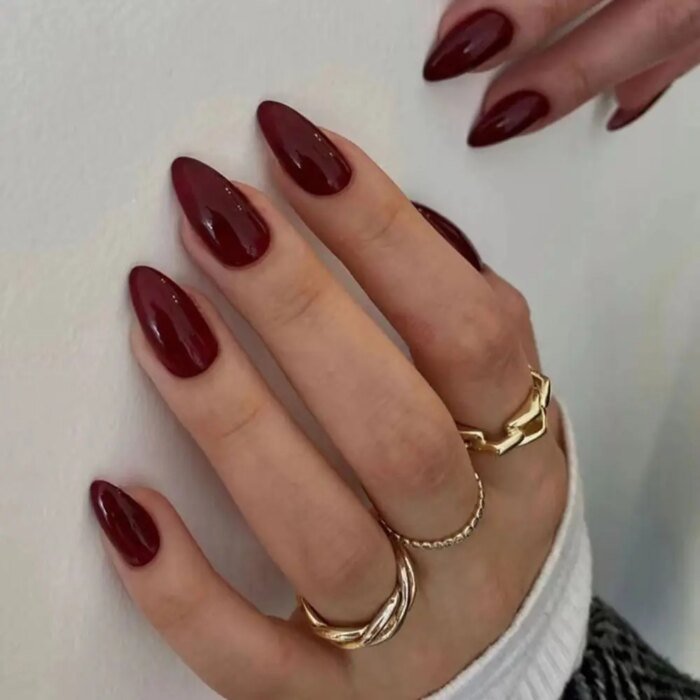 24pcs French False Nails Almond Head Summer Style Glitter Design Fake Nail Patch Full Cover Wearable Women Press on Nail Tips - Image 2