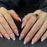 24pcs French False Nails Almond Head Summer Style Glitter Design Fake Nail Patch Full Cover Wearable Women Press on Nail Tips - Image 5