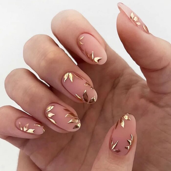 24pcs French False Nails Almond Head Summer Style Glitter Design Fake Nail Patch Full Cover Wearable Women Press on Nail Tips - Image 4