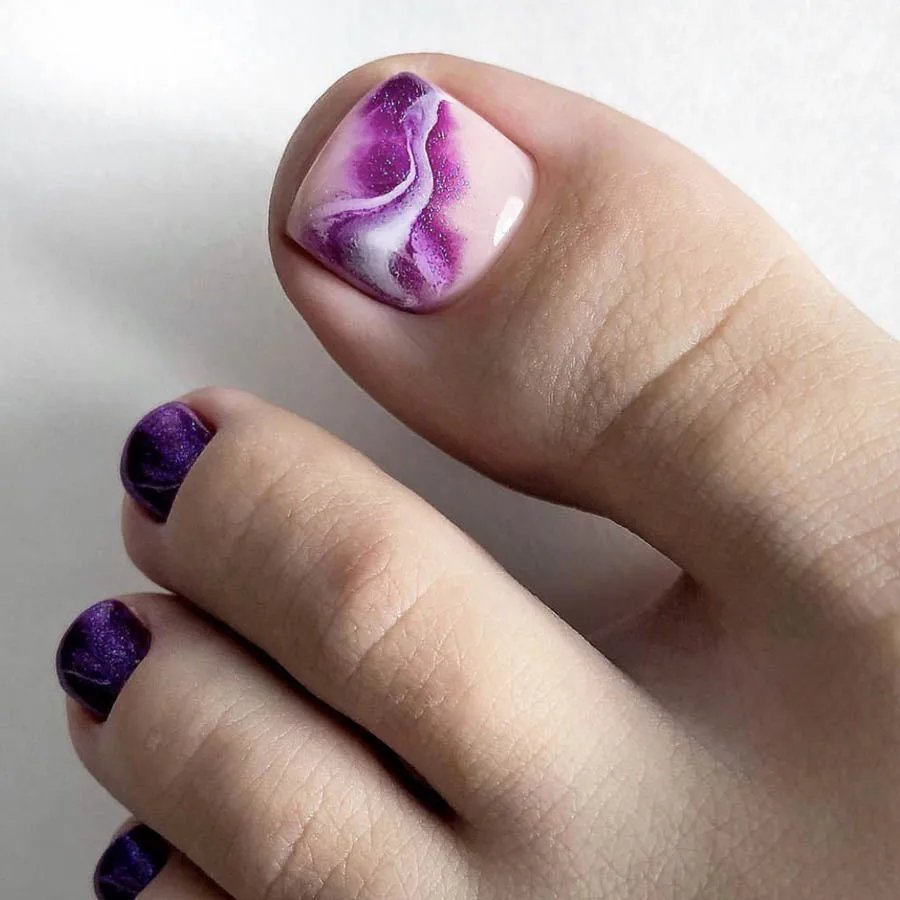 False Toe Nails New Summer Simple French Fake Toenails Wearable Removable Press On Toe nail 24pcs Fake Toenails For Girls Women False Toe Nails New Summer Simple French Fake Toenails Wearable Removable Press On Toe nail 24pcs Fake Toenails For Girls Women