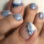 False Toe Nails New Summer Simple French Fake Toenails Wearable Removable Press On Toe nail 24pcs Fake Toenails For Girls Women - Image 2