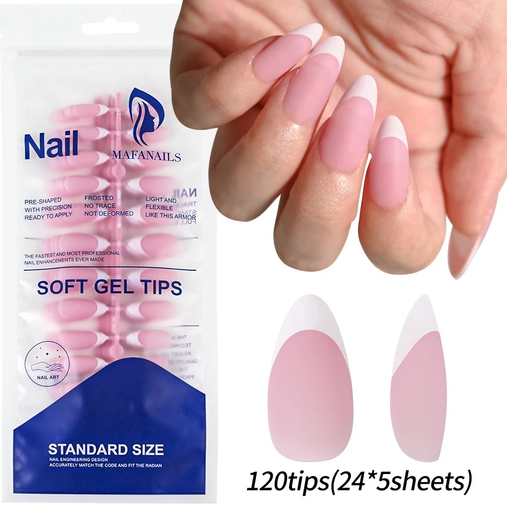 120pcs matte almond