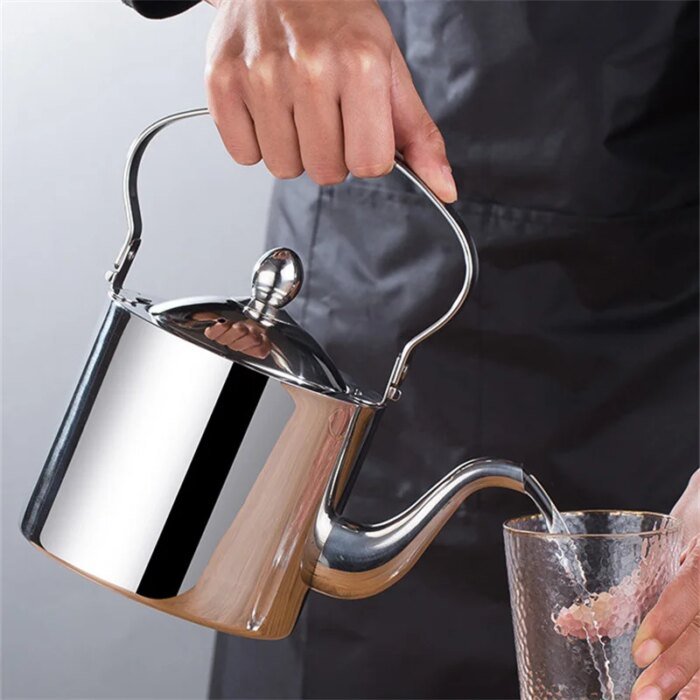 Kitchen Cookware Water Kettles, Thickening 304 Stainless Steel, Electromagnetic Furnace Teapot with Tea Filter Mesh - Image 4