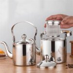 Kitchen Cookware Water Kettles, Thickening 304 Stainless Steel, Electromagnetic Furnace Teapot with Tea Filter Mesh - Image 2