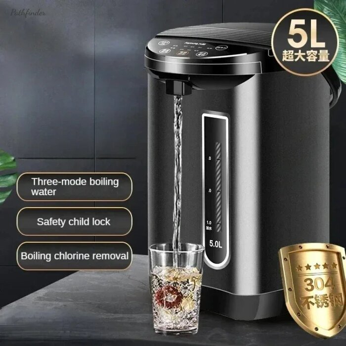 electric thermos. Household. 5L. Automatic. Intelligent. Constant temperature. Kettle for insulation Hot water kettle Office use - Image 1