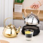 2L Stainless Steel Teapot Exquisite Pot Kettle Boiling Water Kettle Induction Cooker Teapot with Infuser Filter Kitchen Home - Image 6