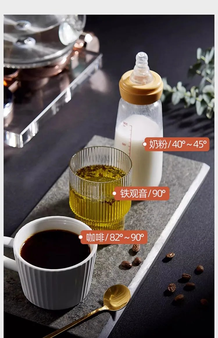 220V Automatic Electric Kettle with Water Supply Home Use Insulated Bottom Heating Tea Set Glass