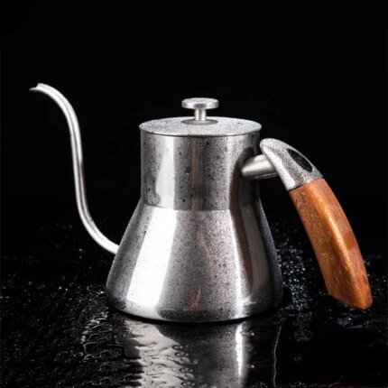 Fit Electric Ceramic Stove/Induction Stove/Electric Hot Plate/Gas Stove Coffee Gooseneck Kettle Stainless Steel Pour Over Pots