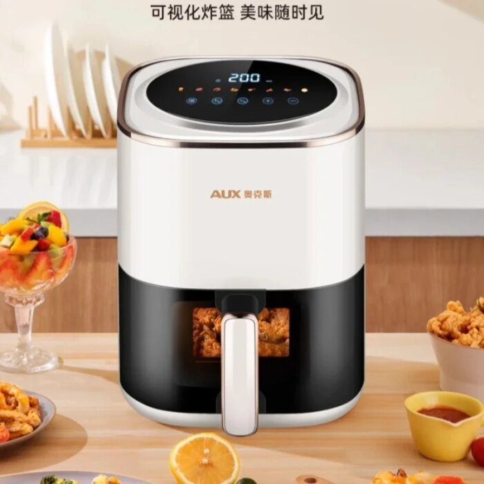 Air fryer household intelligent visual non-flip air electric fryer top heating non-stick liner - Image 2