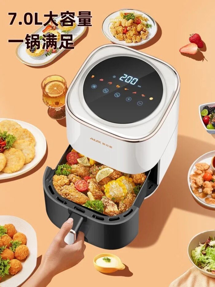 Air fryer household intelligent visual non-flip air electric fryer top heating non-stick liner - Image 4