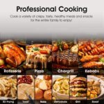 Air Fryer, 6QT Airfryer Oven with Viewing Window Oilless Cooker with Digital Display 6 Cooking Presets Dishwasher Safe black - Image 2