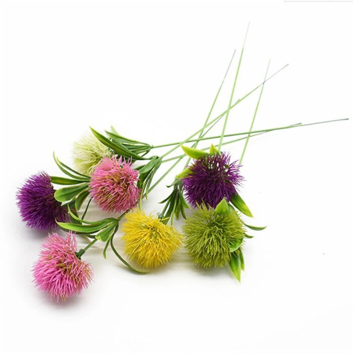 10PCS Mixed Artificial Dandelion Flowers Plastic Fake Flower Bouquet for Wedding Table Arrangement DIY Home Party Decoration - Image 6