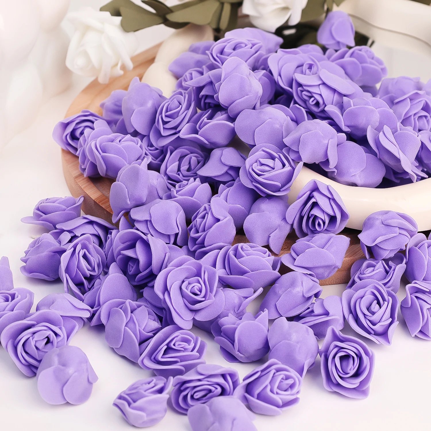 100-1000Pcs Foam Rose Flower Heads Artificial DIY Gifts Teddy Bear Bouquet Wedding Valentines Day Home 3.5cm Floral Decorations 100-1000Pcs Foam Rose Flower Heads Artificial DIY Gifts Teddy Bear Bouquet Wedding Valentines Day Home 3.5cm Floral Decorations