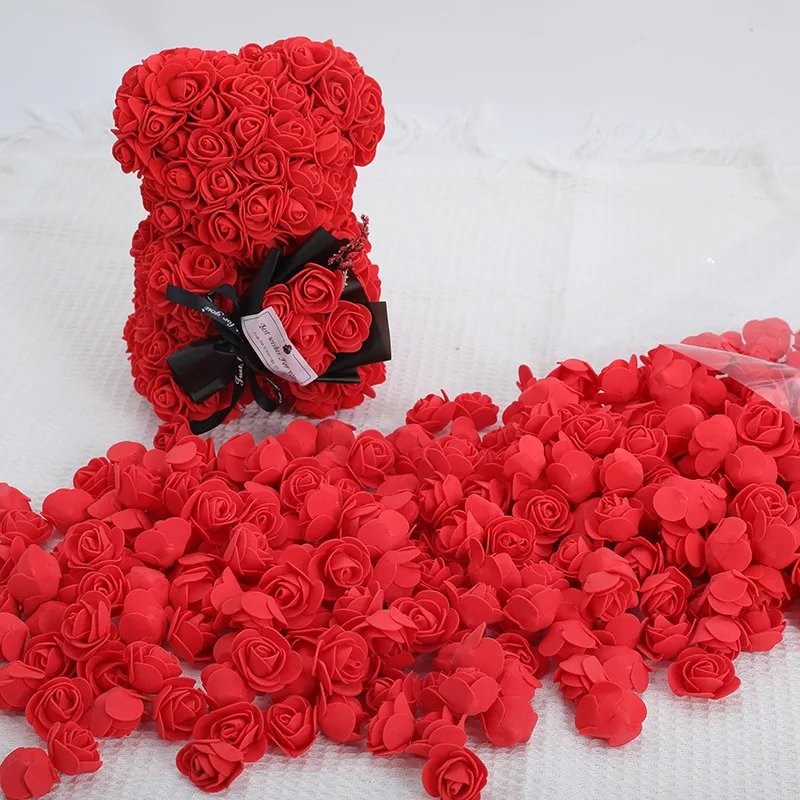 100-1000Pcs Foam Rose Flower Heads Artificial DIY Gifts Teddy Bear Bouquet Wedding Valentines Day Home 3.5cm Floral Decorations 100-1000Pcs Foam Rose Flower Heads Artificial DIY Gifts Teddy Bear Bouquet Wedding Valentines Day Home 3.5cm Floral Decorations
