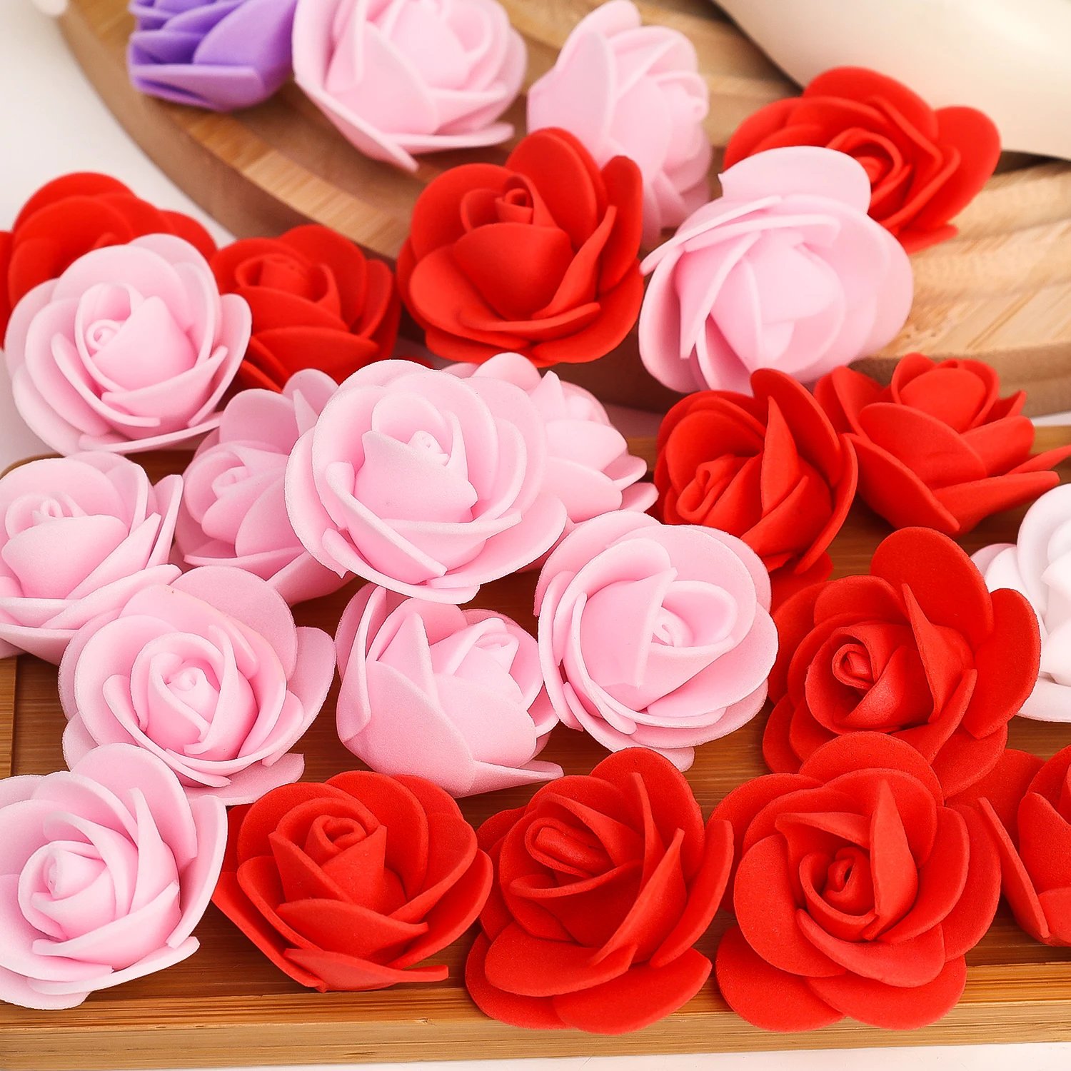 100-1000Pcs Foam Rose Flower Heads Artificial DIY Gifts Teddy Bear Bouquet Wedding Valentines Day Home 3.5cm Floral Decorations 100-1000Pcs Foam Rose Flower Heads Artificial DIY Gifts Teddy Bear Bouquet Wedding Valentines Day Home 3.5cm Floral Decorations