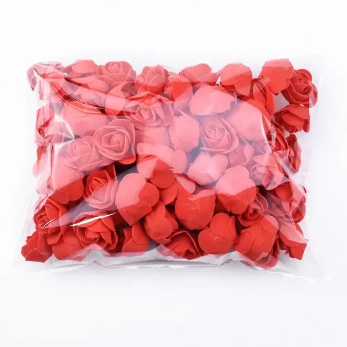 100-1000Pcs Foam Rose Flower Heads Artificial DIY Gifts Teddy Bear Bouquet Wedding Valentines Day Home 3.5cm Floral Decorations - Image 4