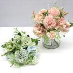 7 Heads Hydrangea Flowers Artificial Bouquet Silk Blooming Fake Peony Bridal Hand Flower Roses Wedding Centerpieces Decor - Image 2