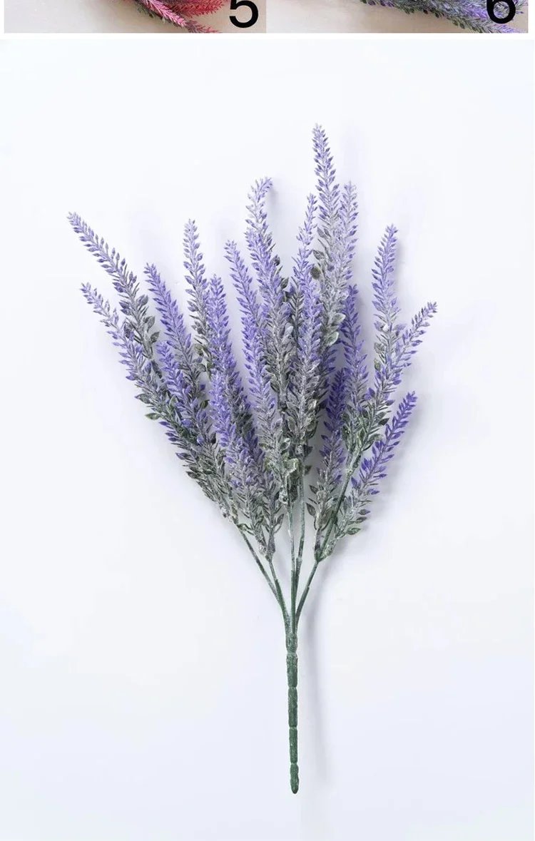 A Bunch of Provence Lavender Plastic Artificial Flowers False Plants Wedding Home Outdoor Garden Decoration Table Decoration