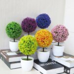 1pc Artificial Plants Bonsai Small Tree Simulation Plants Fake Flowers Table Potted Ornaments Home Decoration Hotel Garden Decor - Image 3