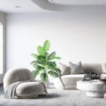 90-120cm Large Artificial Palm Tree Tropical Fake Plants Green Plastic Palm Leafs Big Monstera Tree Branch For Home Garden Decor - Image 3